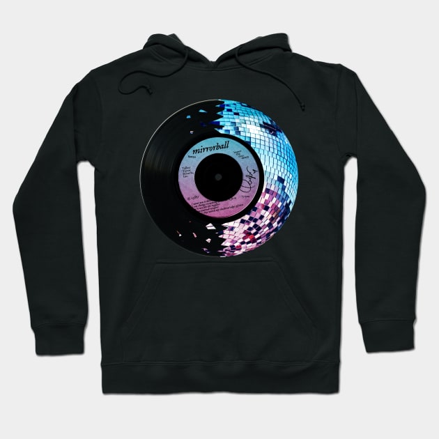 Mirrorball - Vinyl Record Disco Hoodie by sparkling-in-silence